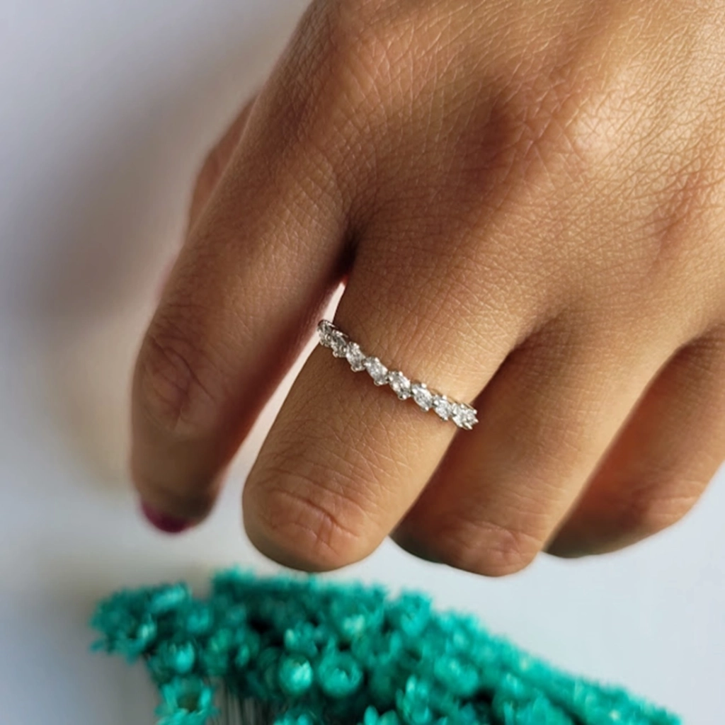 Anel Retângulos Cristal