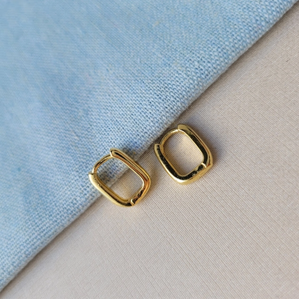 Argola Lisa Quadrada