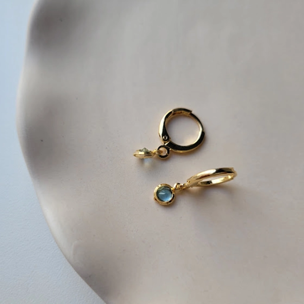 Argola Infantil Círculo Azul