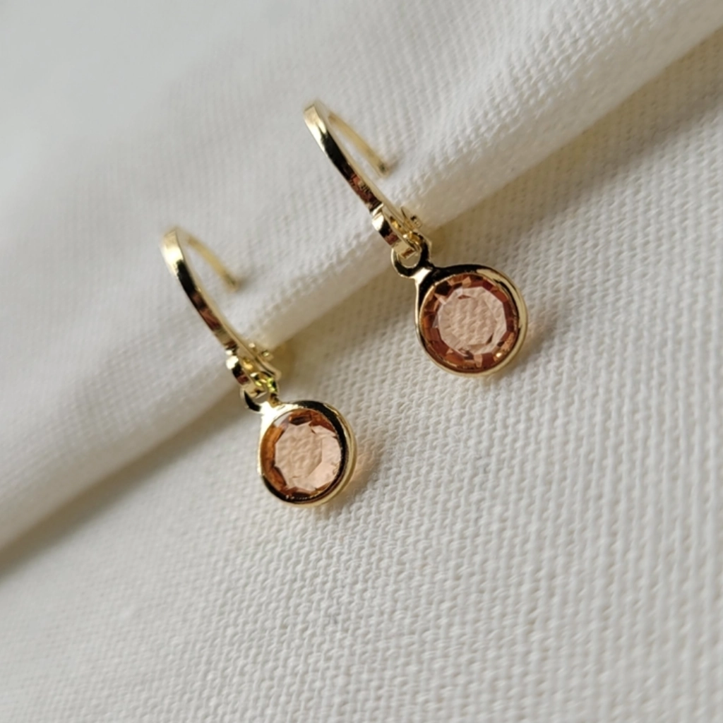 Argola Click Círculo Morganita