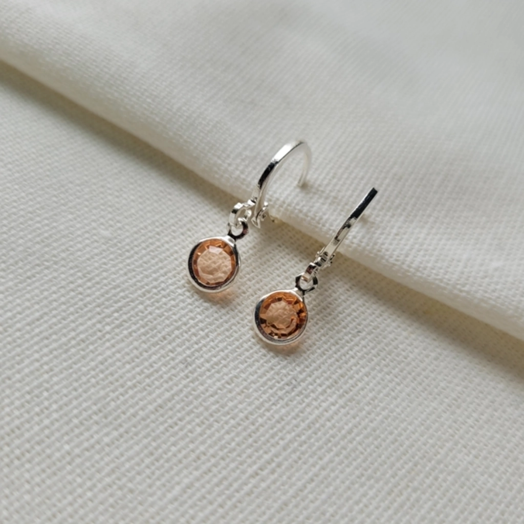 Argola Click Círculo Morganita