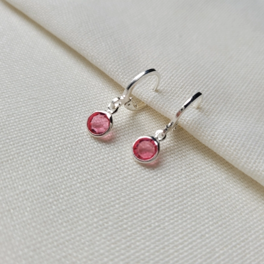 Argola Click Círculo Pink