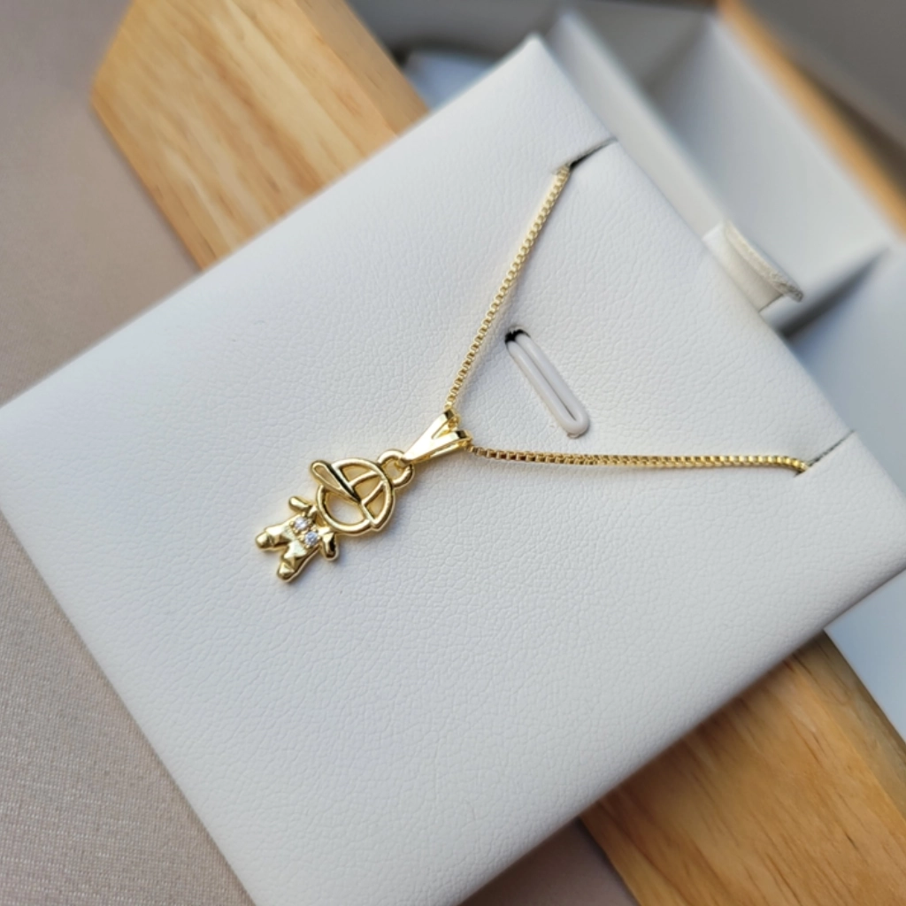 Colar Menino com Micro Zircônias Cristais