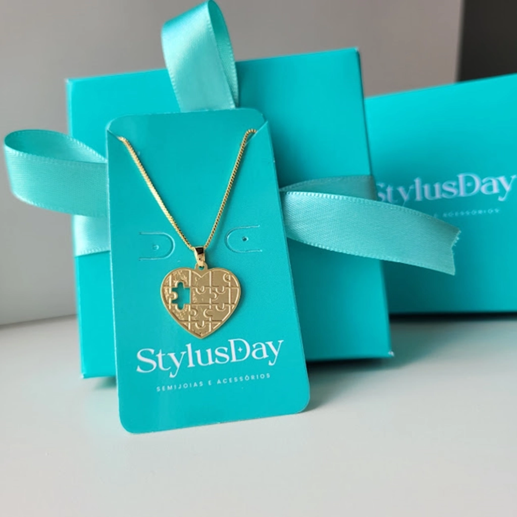 Colar Coração do Autismo