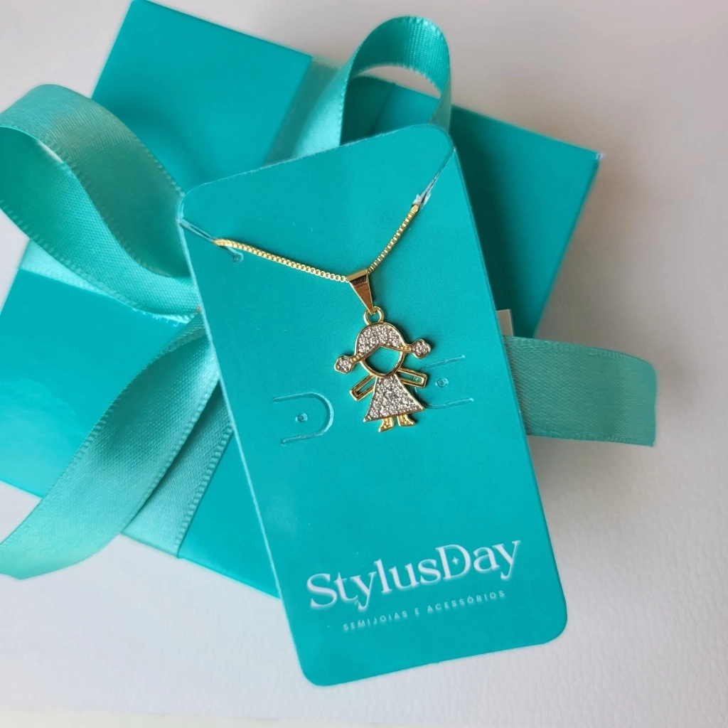 Colar Menina Cristal