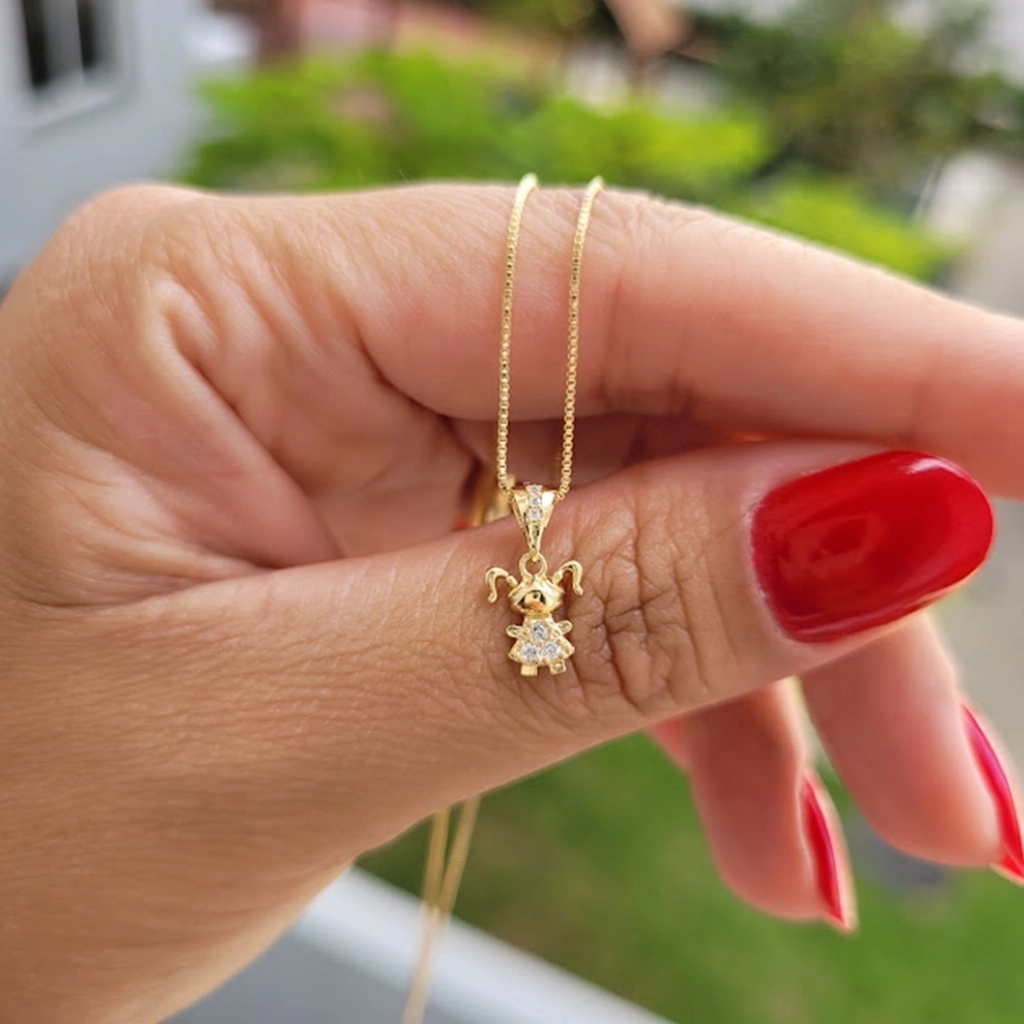 Colar Menina Cristal