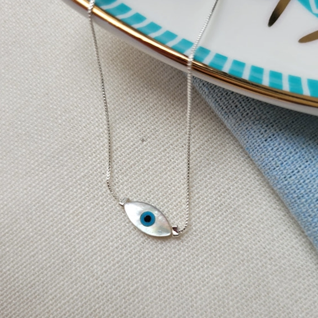Colar Olho Grego Madre Pérola