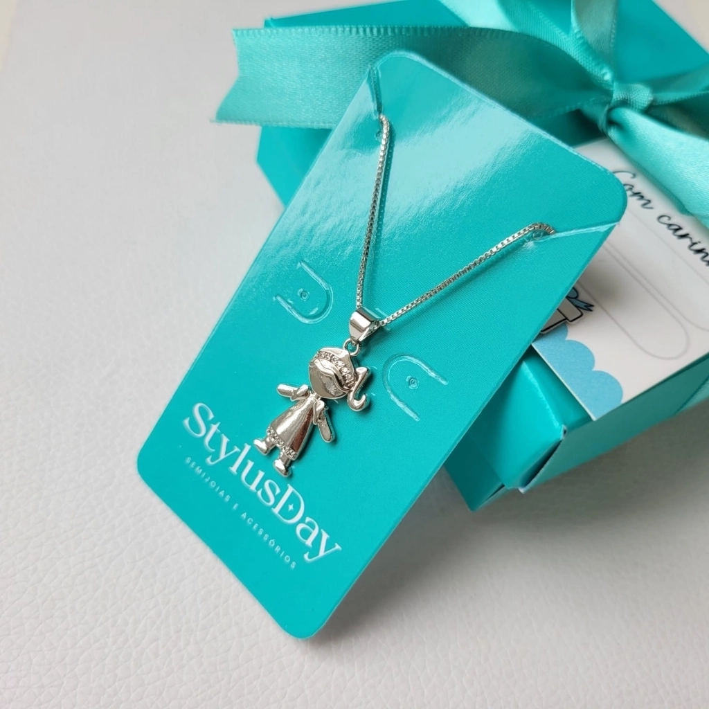 Colar Menina Cristal