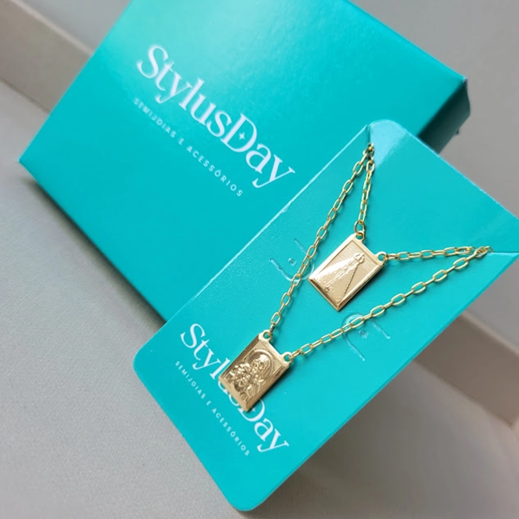 Escapulário Sagrado Coração de Jesus e Nossa Senhora Aparecida