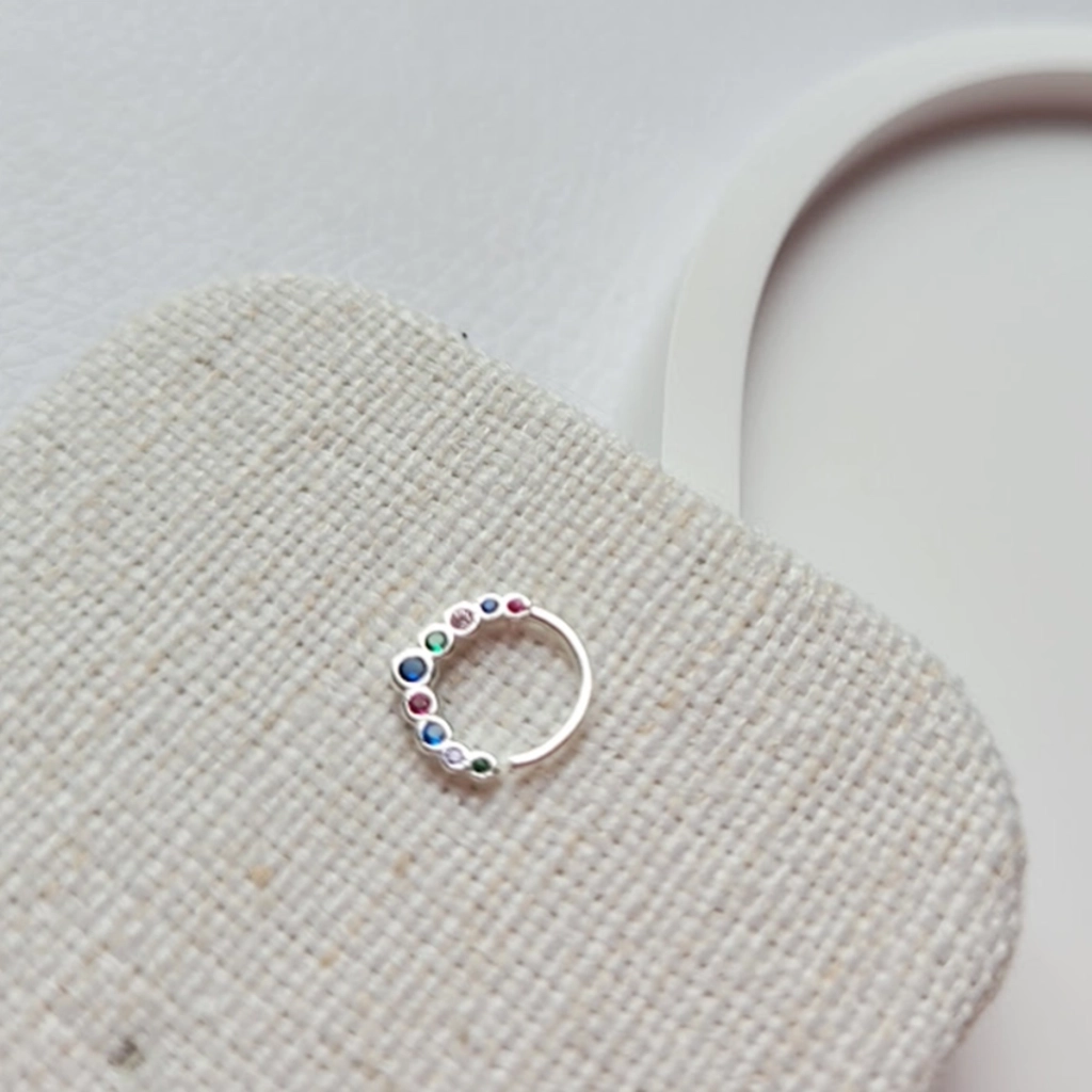 Piercing Argolinha Coloridas