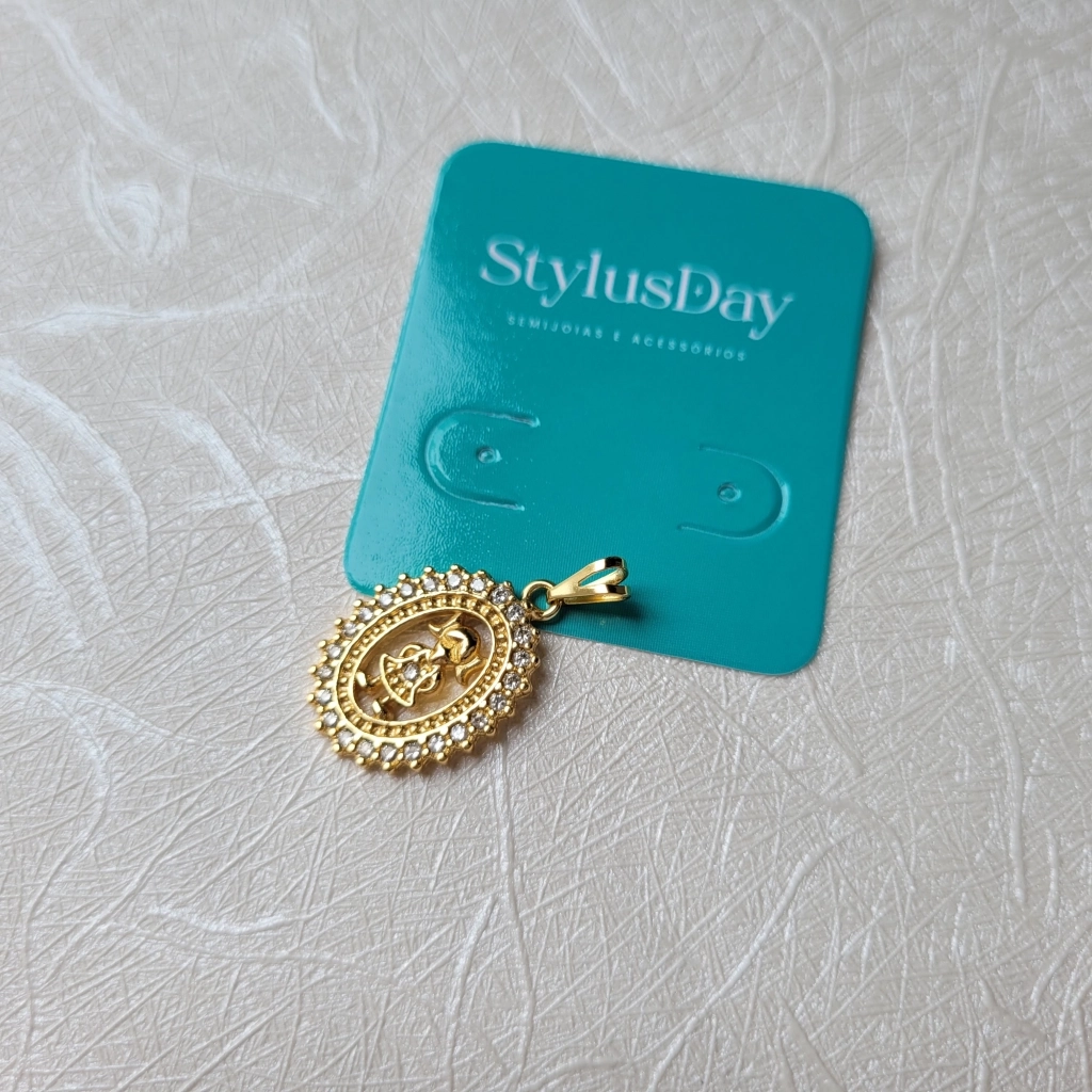 Pingente Mandala Oval Menina