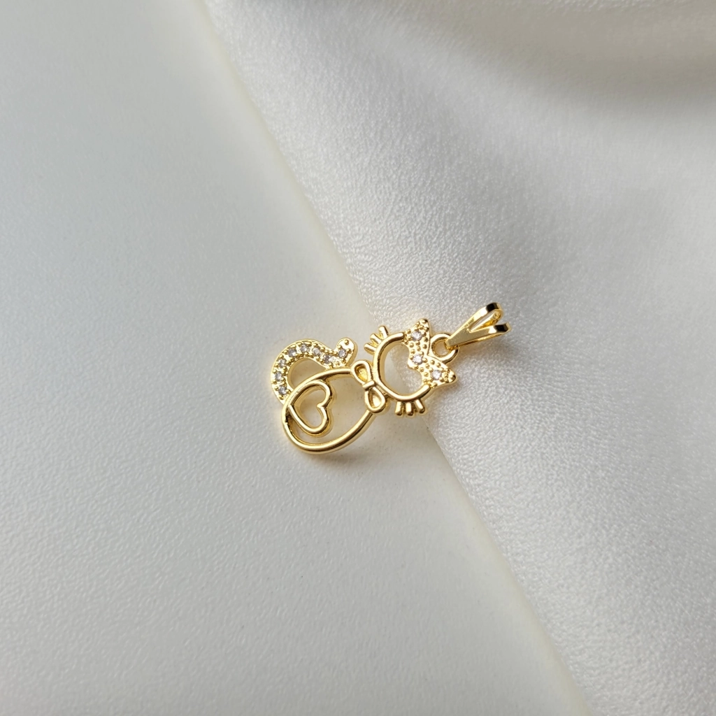 Pingente Gato Gravata