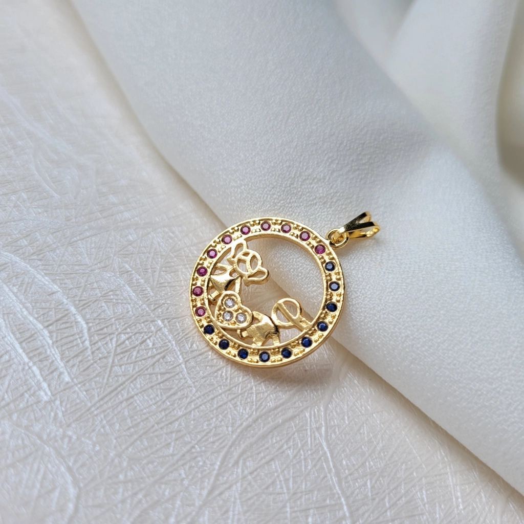 Pingente Mandala Filhos (Casal) Colorida