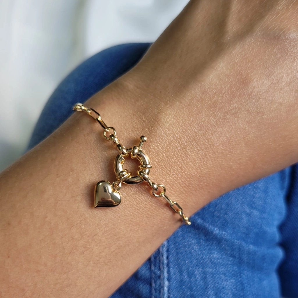 Pulseira Boia e Coração