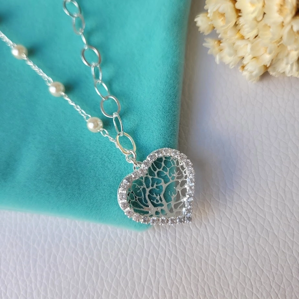 Pulseira Árvore da Vida e Correntaria Pérola e Elos