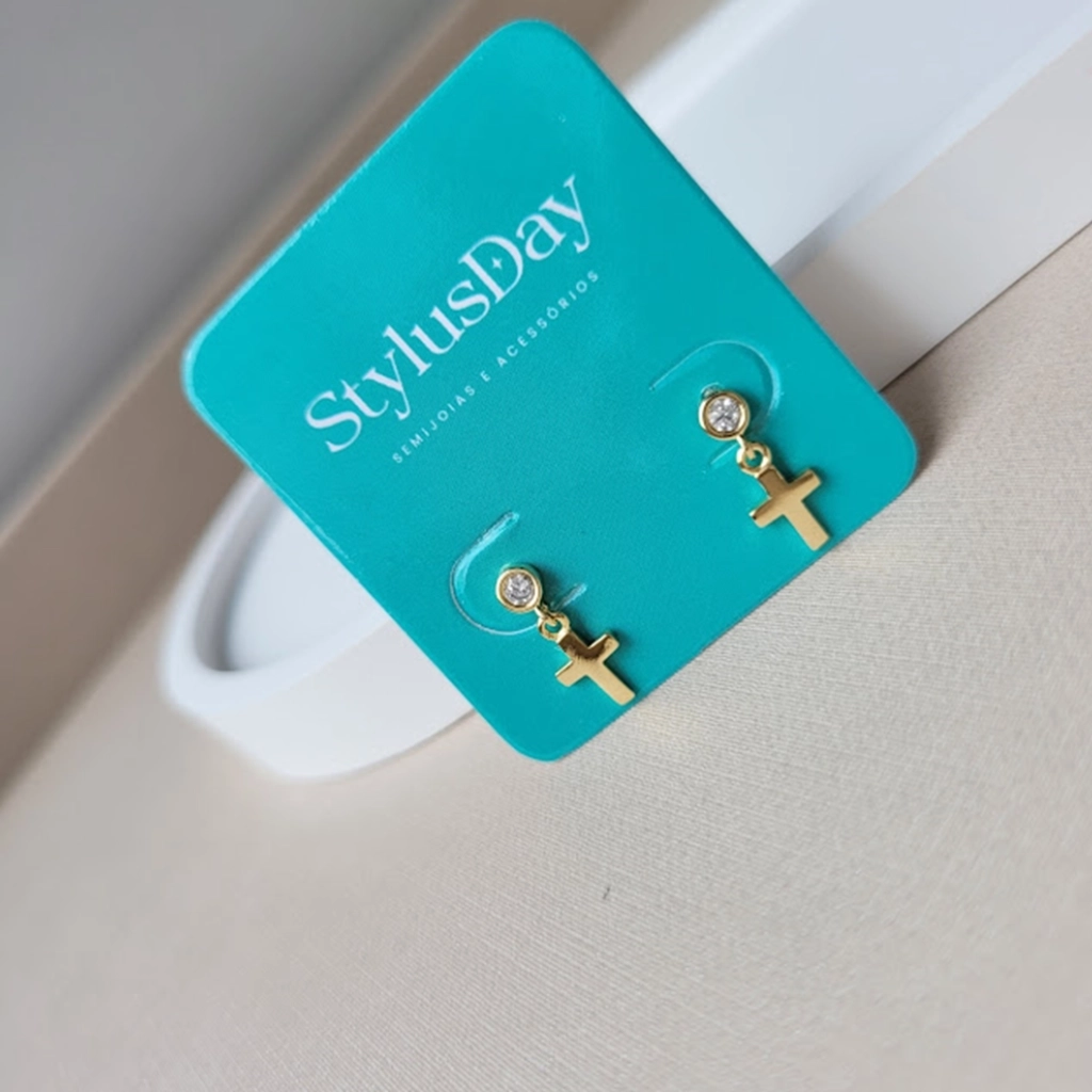 Brinco Ponto de Luz e Cruz Lisa