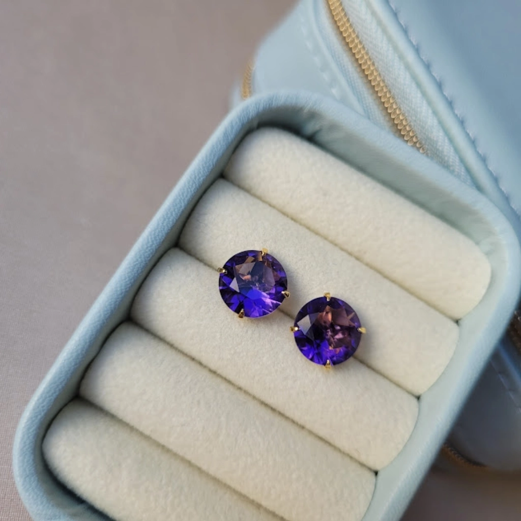 Brinco Círculo Roxo