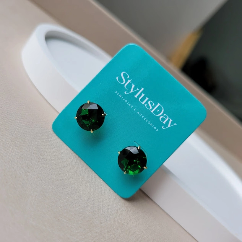 Brinco Círculo Esmeralda