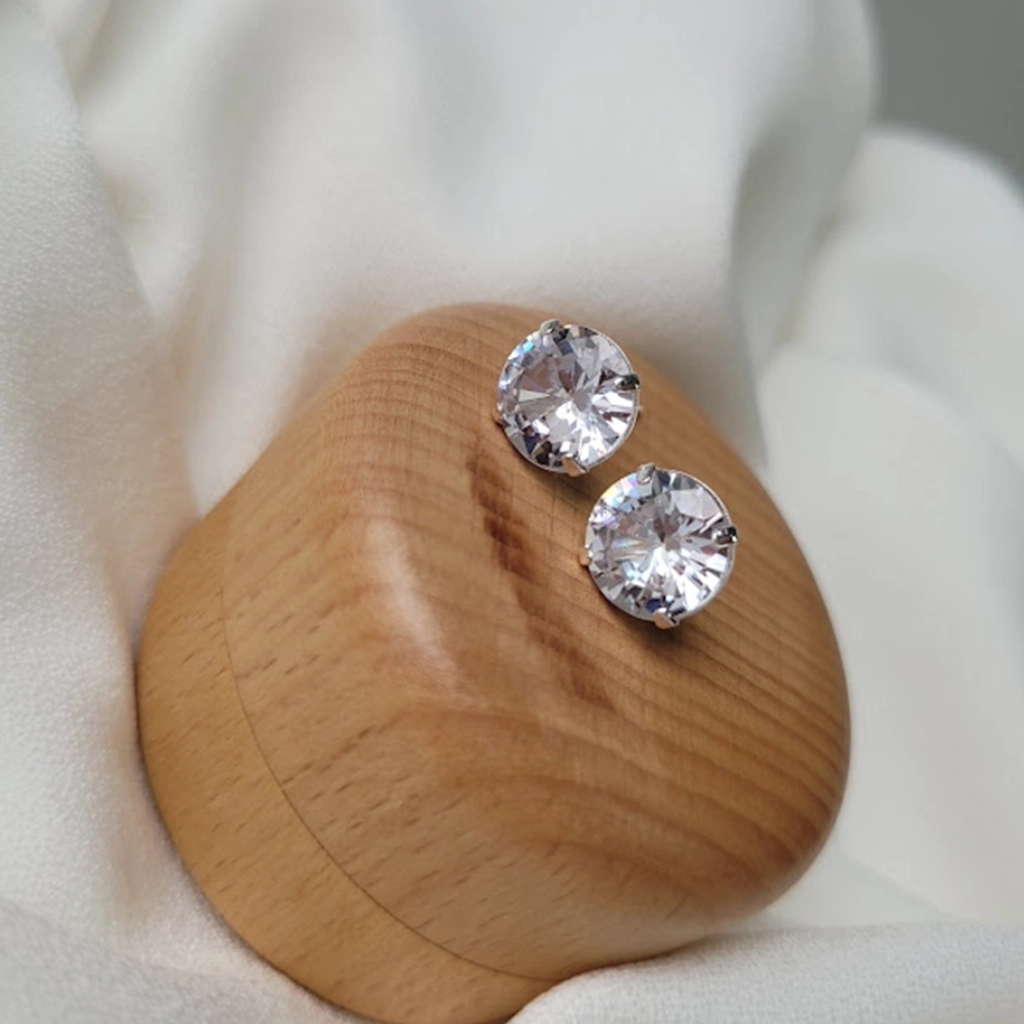 Brinco Círculo Cristal